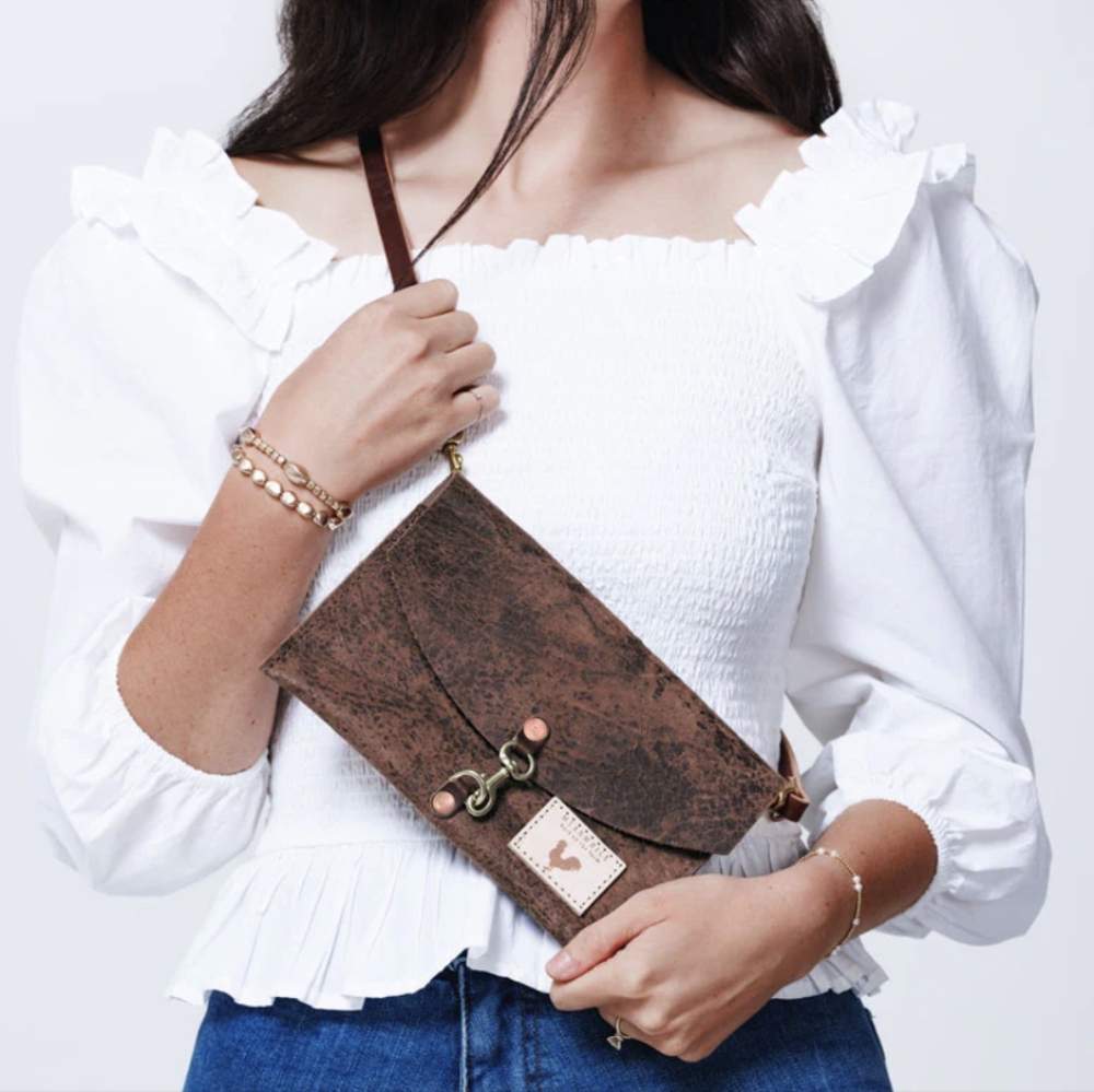 Mocha Envelope Crossbody